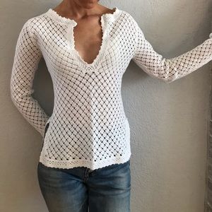 Banana Republic crocheted tunic